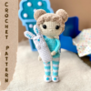 Doll in pajamas crochet pattern
