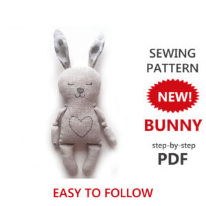 bunny doll sewing pattern