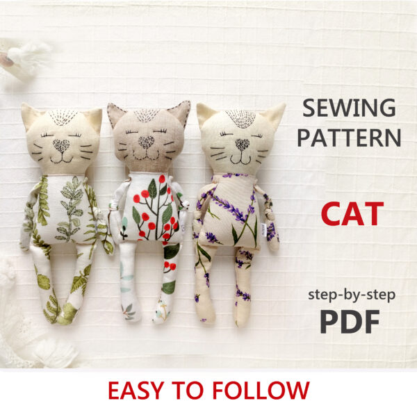 cat doll sewing pattern