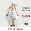 sheep doll sewing pattern