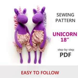 Unicorn sewing pattern