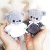 Crochet PATTERN wedding bear