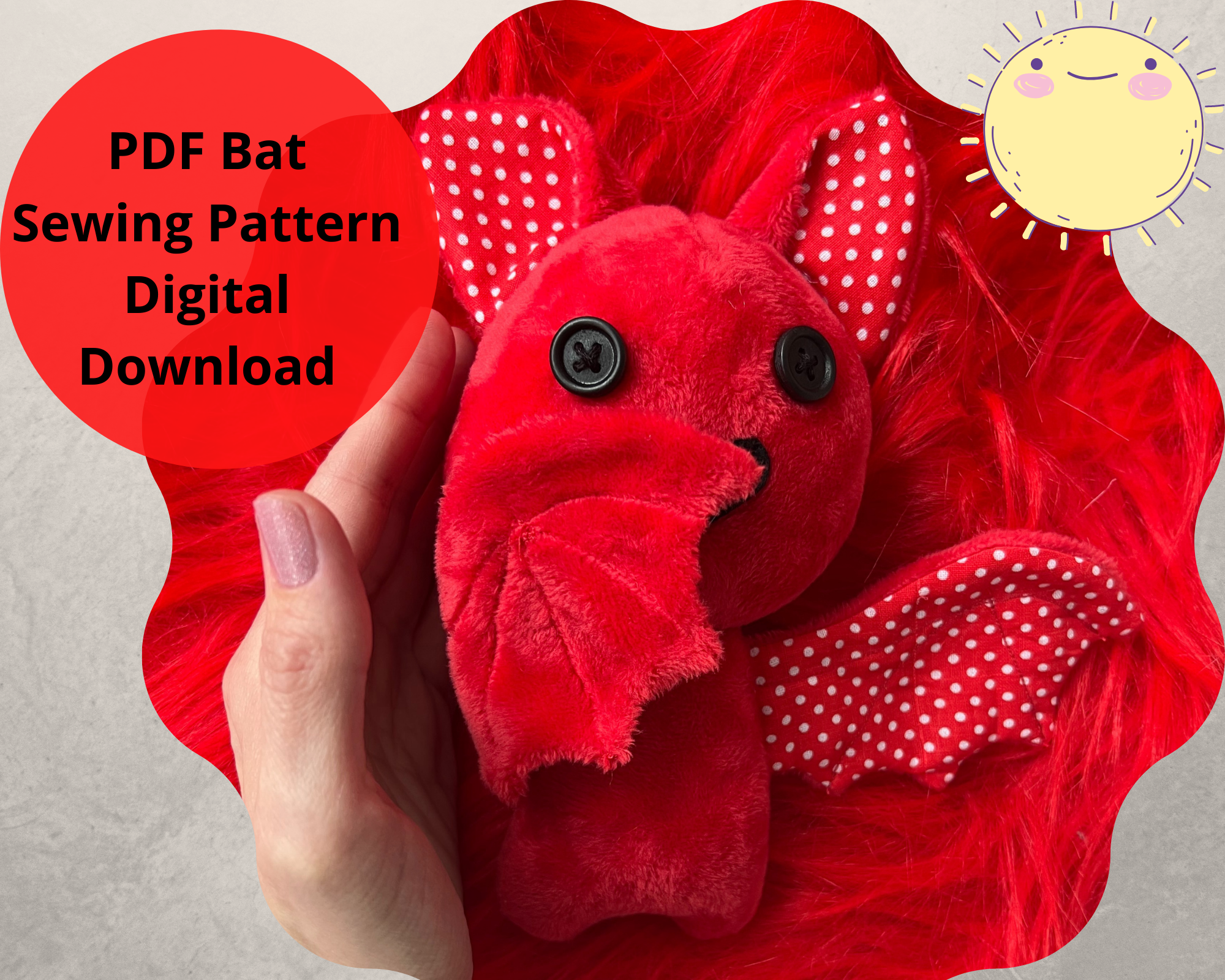 PDF Bat Sewing Pattern PDF Bat Sewing