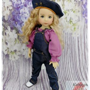 Doll clothes set Dianna Effner Little Darling 13 Denim overalls