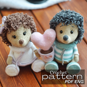 crochet pattern amigurumi hedgehogs in love and cactus verma toys patterns