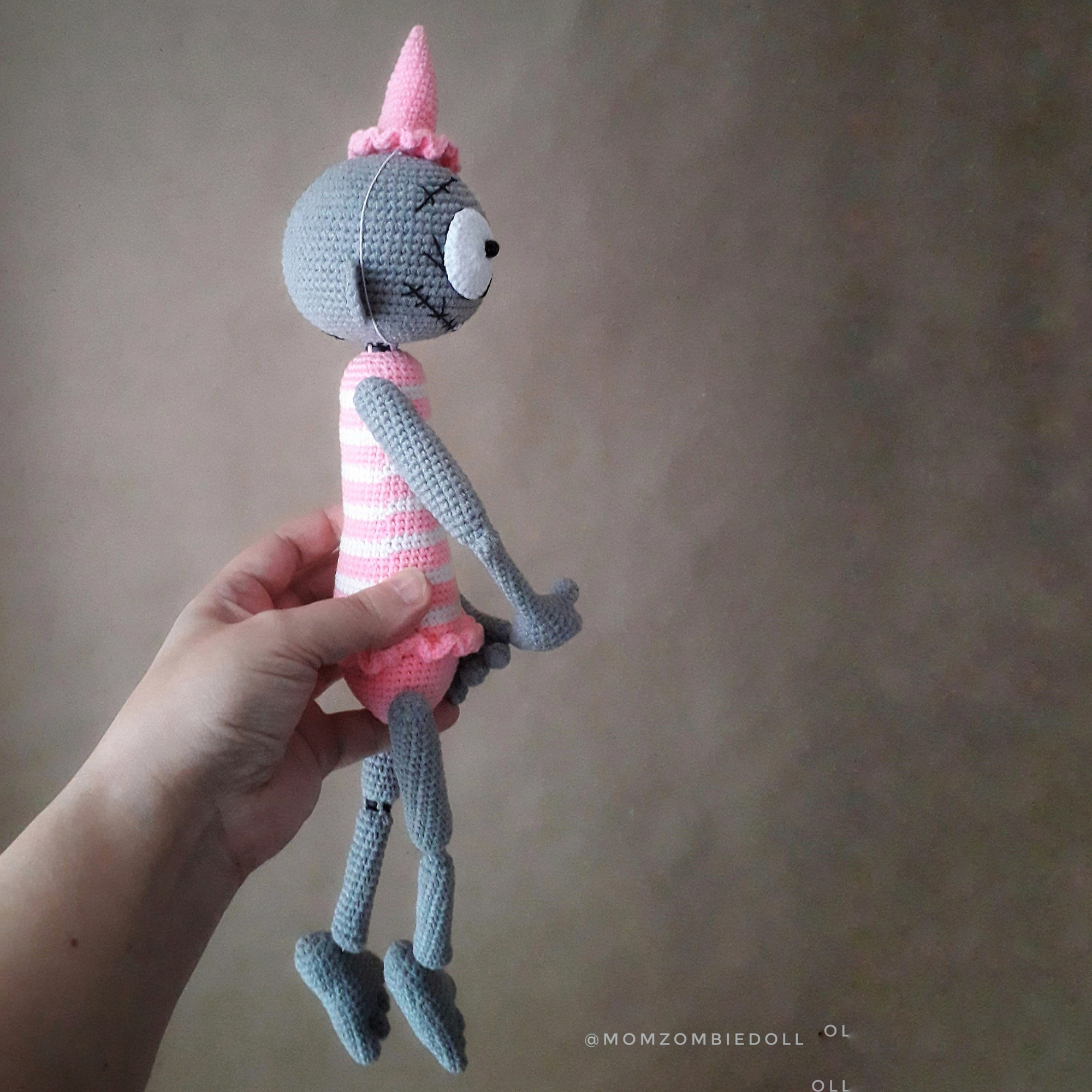 Zombie MITROFAN crochet pattern halloween toy momzombiedoll 8 Zombie MITROFAN