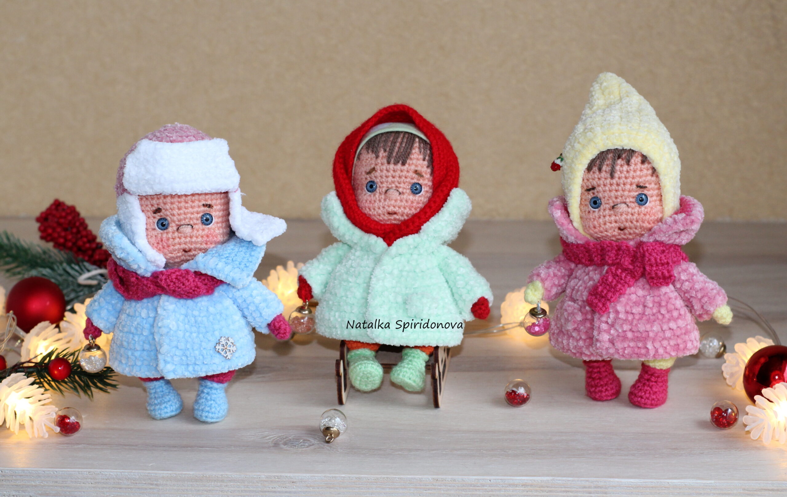 Crochet pattern Winter babies, amigurumi, pdf, video lessons 5 11 21 scaled