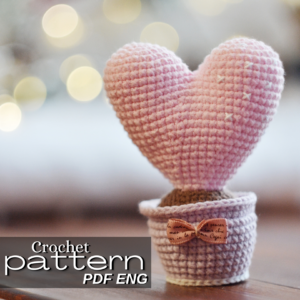 crochet pattern amigurumi cactus heart verma toys patterns