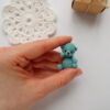 PATTERN Crochet Micro Teddy bear 4 cm. PATTERN Micro Amigurumi Teddy bear. Miniature crochet. Tutorial crochet micro toy animal pdf.