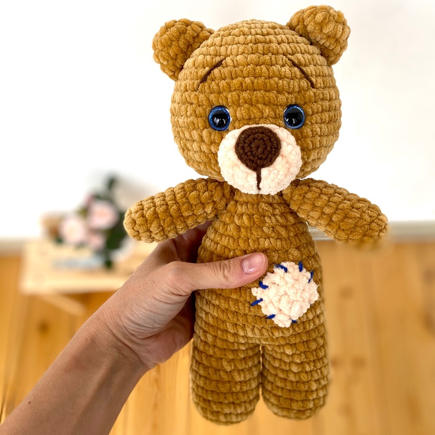 CROCHET PATTERN Bear plush - Amigurumi teddy - English PDF animal -  DailyDoll Shop