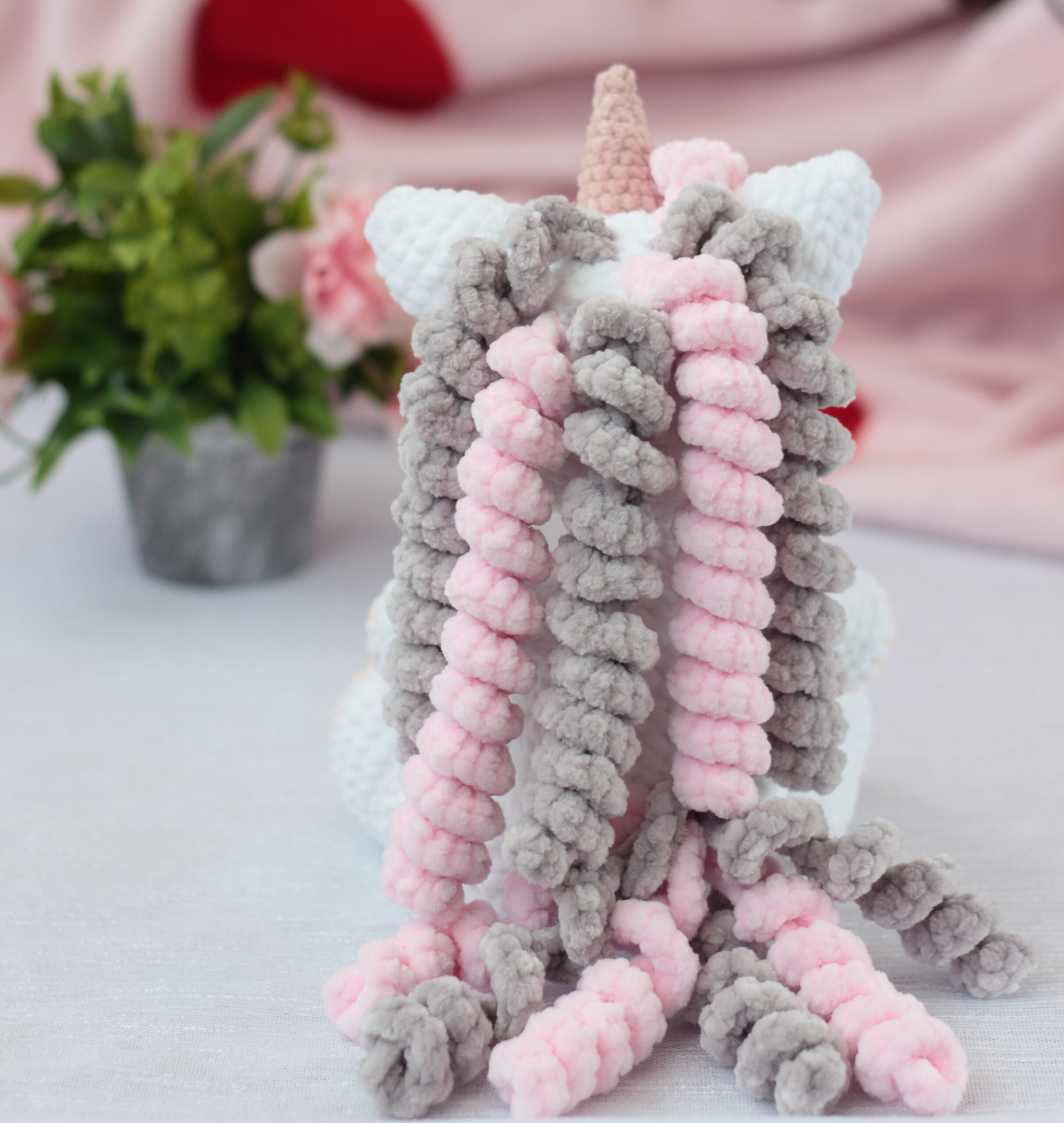 Crochet Unicorn PATTERN PDF, Plush pattern, Rainbow plush unicorn 2 1400000068 scaled