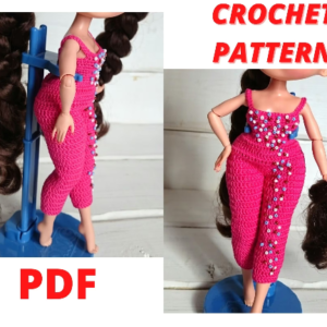 Crochet PATTERN overall for dolls