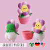 Amazing Crochet Cheeky Flower, PDF amigurumi pattern