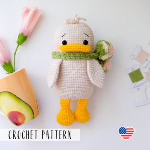 little crochet duck amigurumi pattern