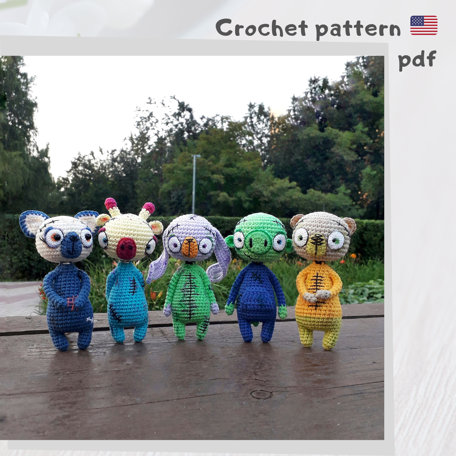 zombie animals 1 crochet pattern zombie animals 1 crochet pattern