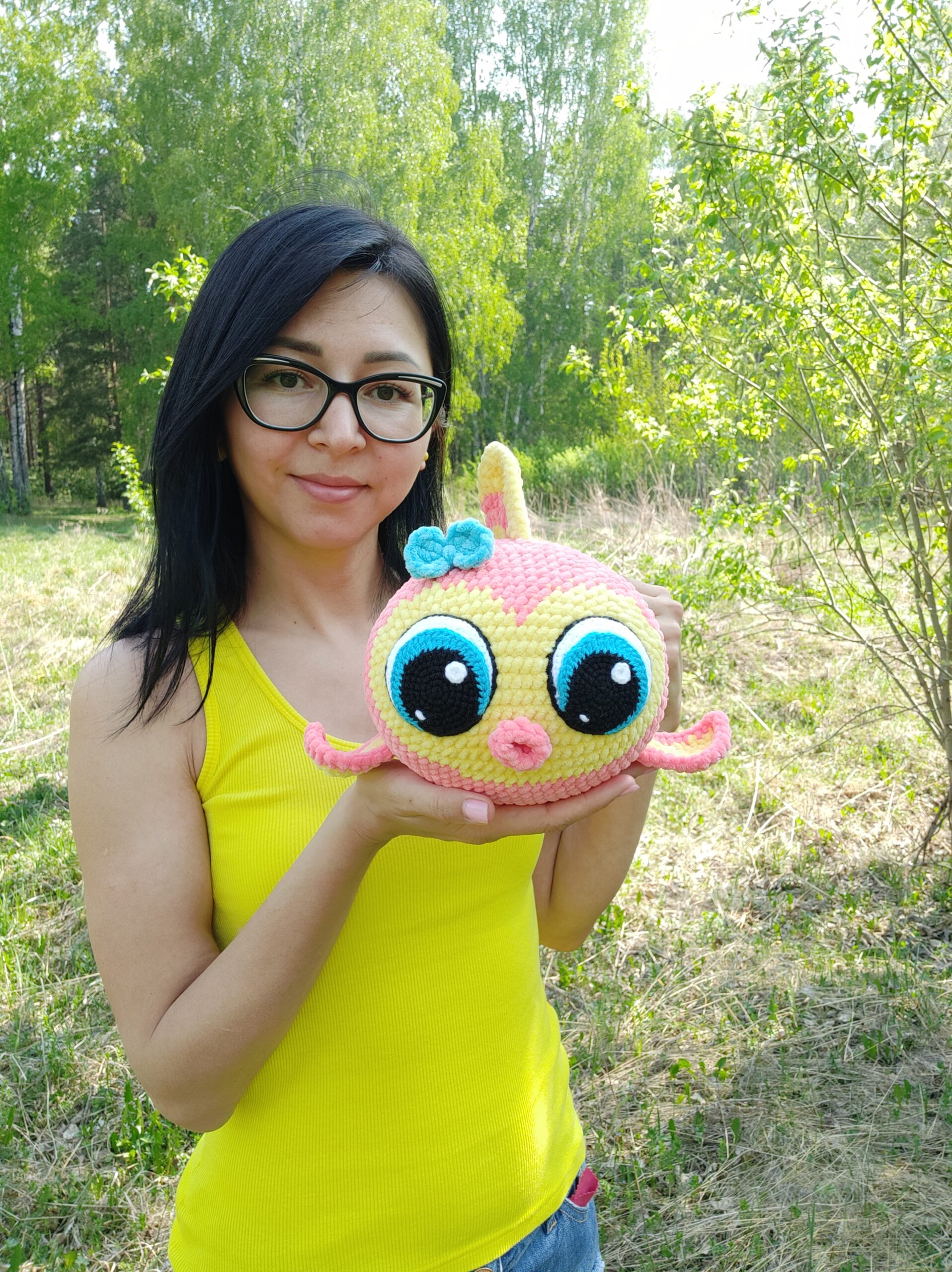 FISH CROCHET PATTERN, Amigurumi Cuddle Fish with big eyes