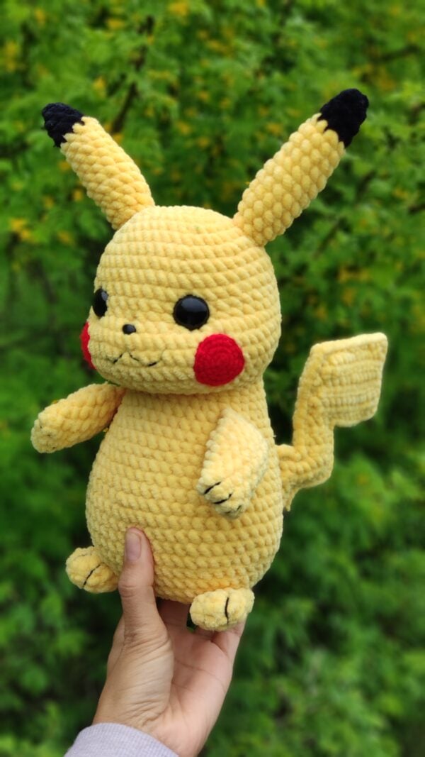 Crochet Pikachu pattern, amigurumi pokemon PDF tutorial