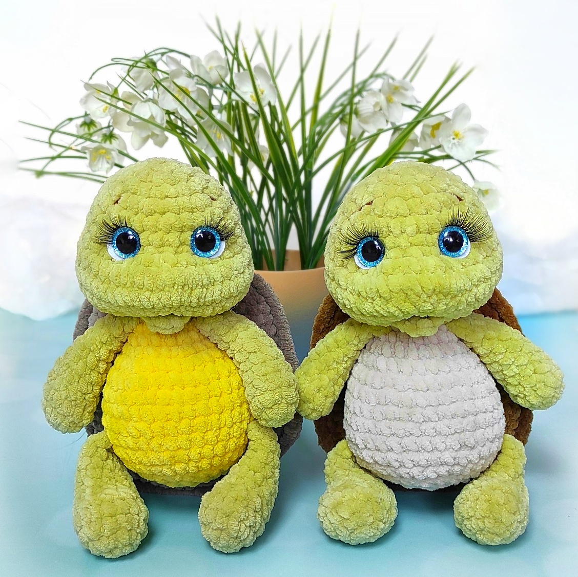 Turtle crochet pattern, amigurumi pattern, plush turtle, PDF