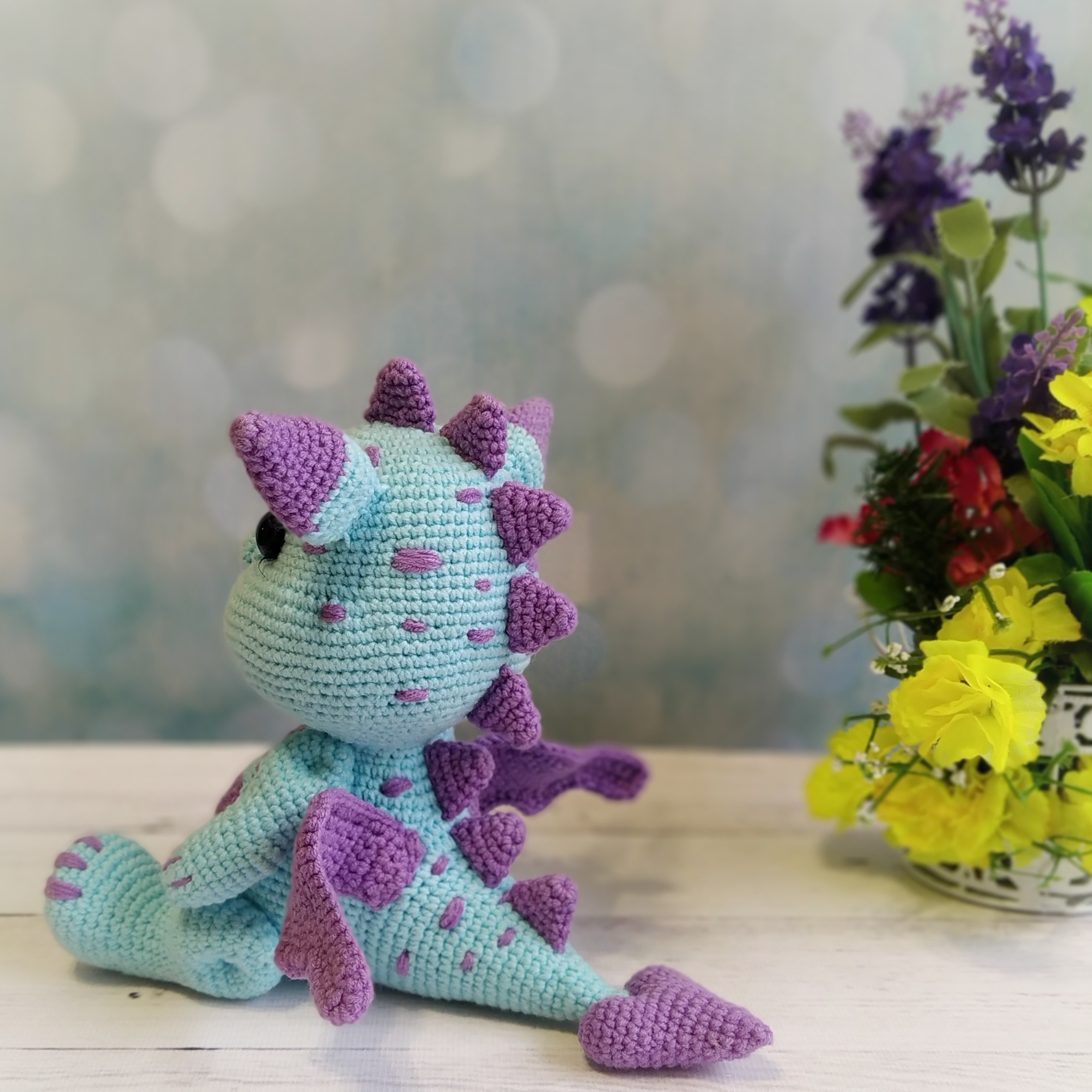 Amigurumi-Dragon Handmade Amigurumi Stuffed-Knit Crochet Doll-Animal T –  THE BEAUTY PART