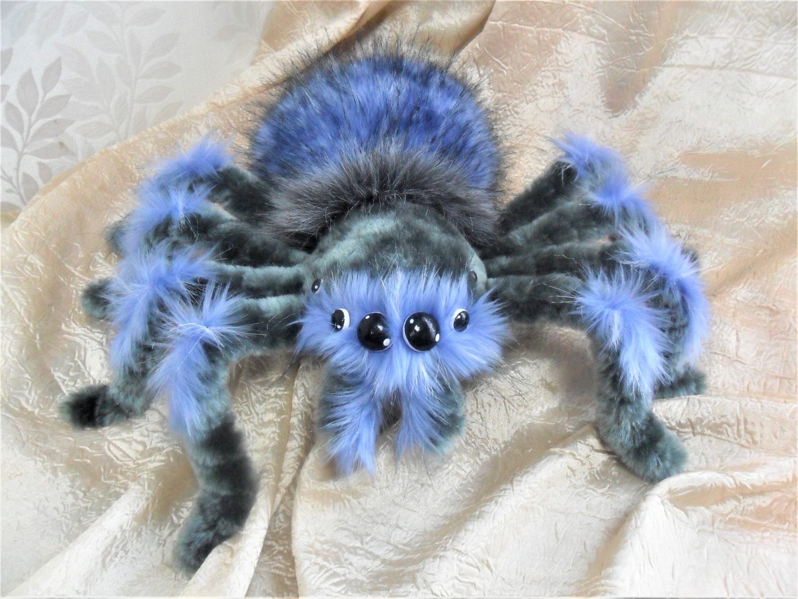 blue toy spider