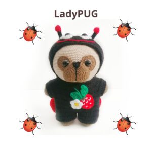 LadyPUG crochet pattern PDF in English