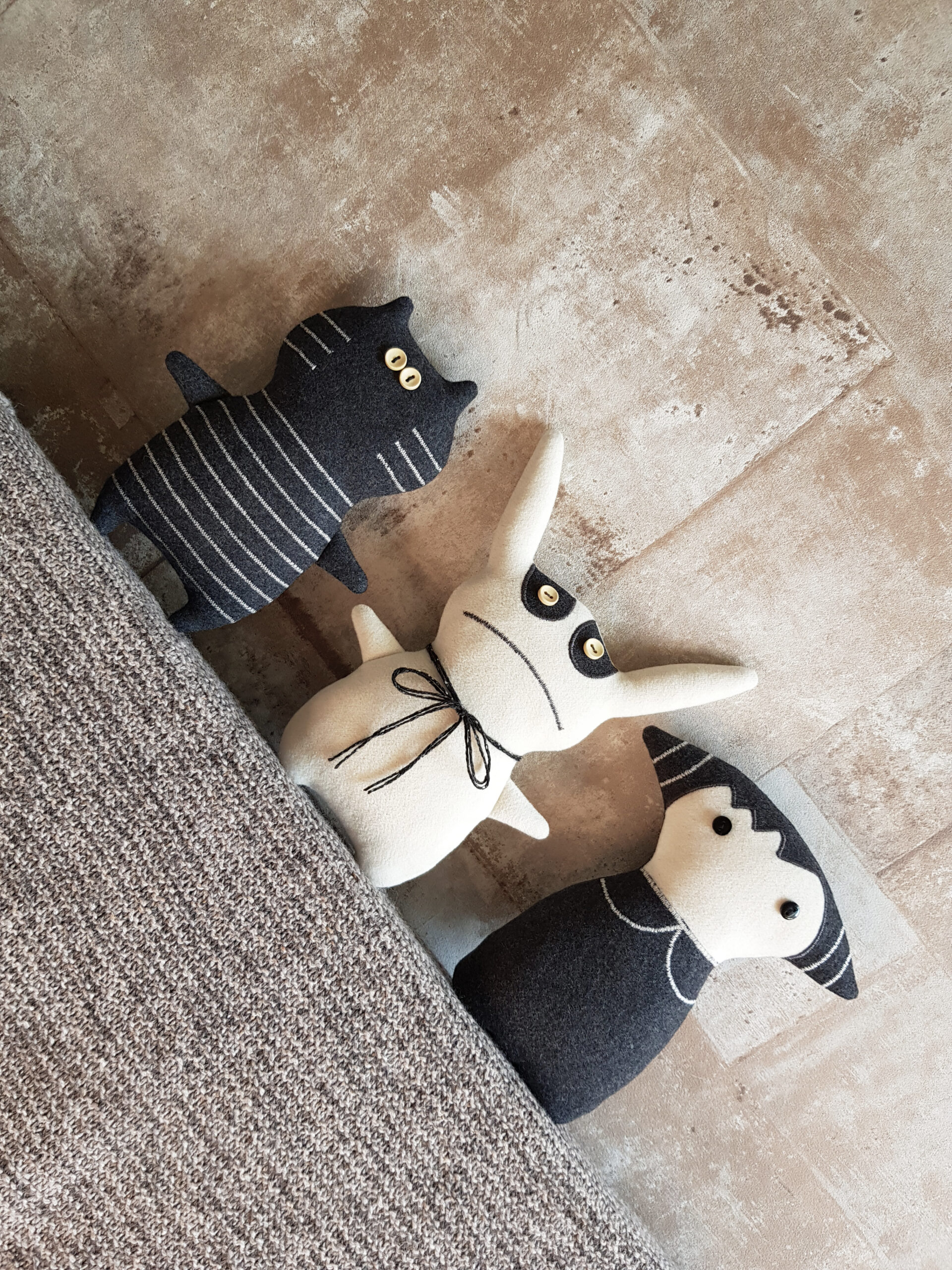 2in1 Cat bat & bunny doll sewing pattern PDF Voodoo creepy - Inspire Uplift