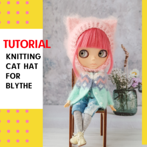 Blythe hat pattern PDF, Blythe knit hat tutorial, Blythe knit hat