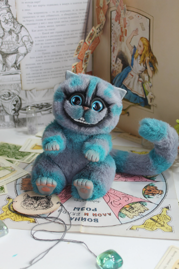 Cheshire Cat Plush Stuffed Animal Toy For Alice In Wonderland 