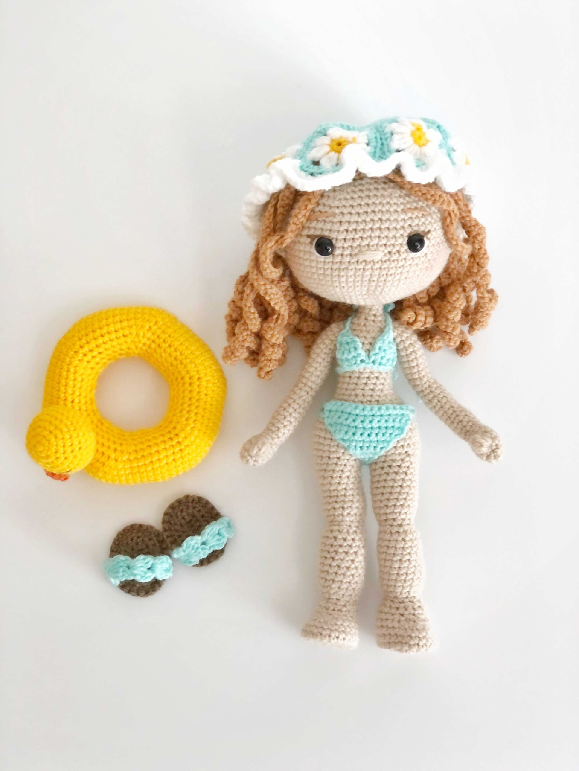 Crochet doll pattern with clothes Nicole in Sea of Joy outfit 2 2 65