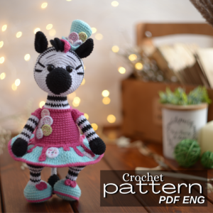 crochet pattern amigurumi candy zebra verma toys patterns