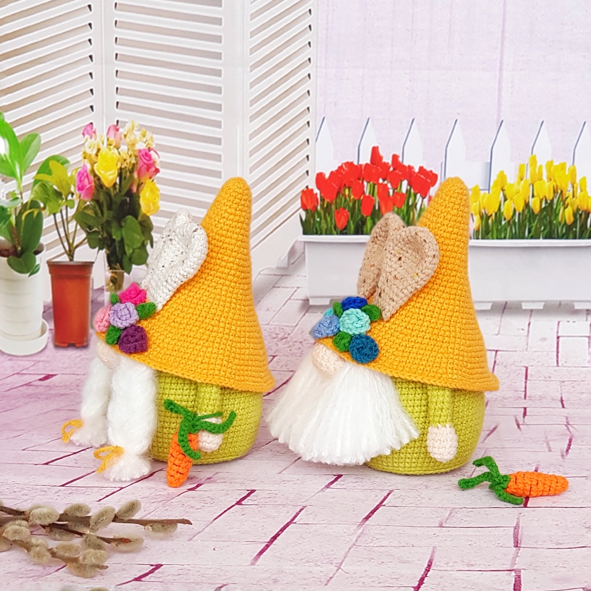 Set Easter Scandinavian Gnomes-Bunnies, Easter Favors Basket 2 20210122 154620 01