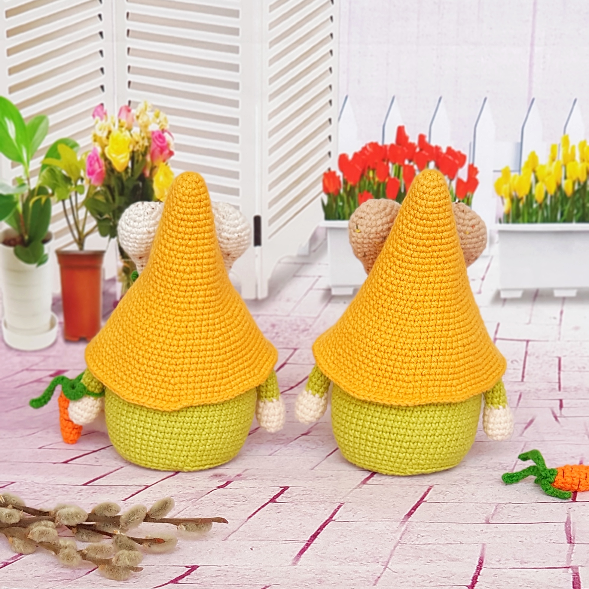 Set Easter Scandinavian Gnomes-Bunnies, Easter Favors Basket 3 20210122 154648 01