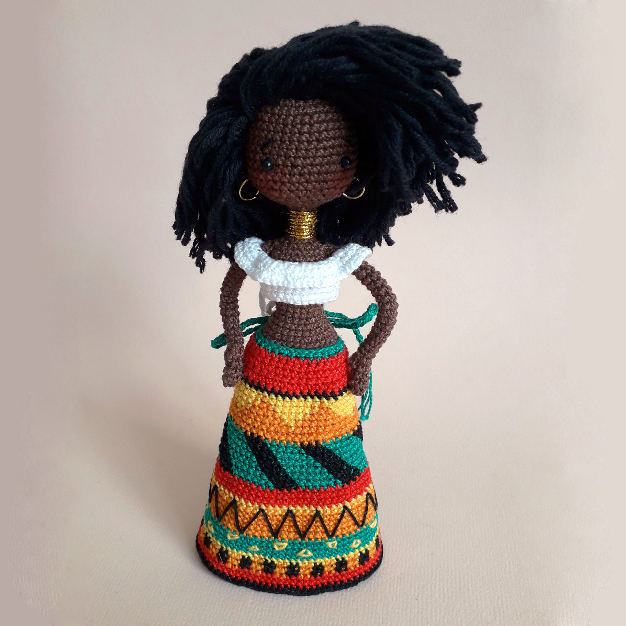 Crochet Starter Kit Black Afro Doll Bukle 