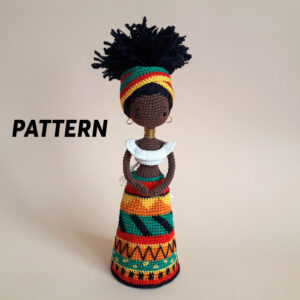 crochet african doll
