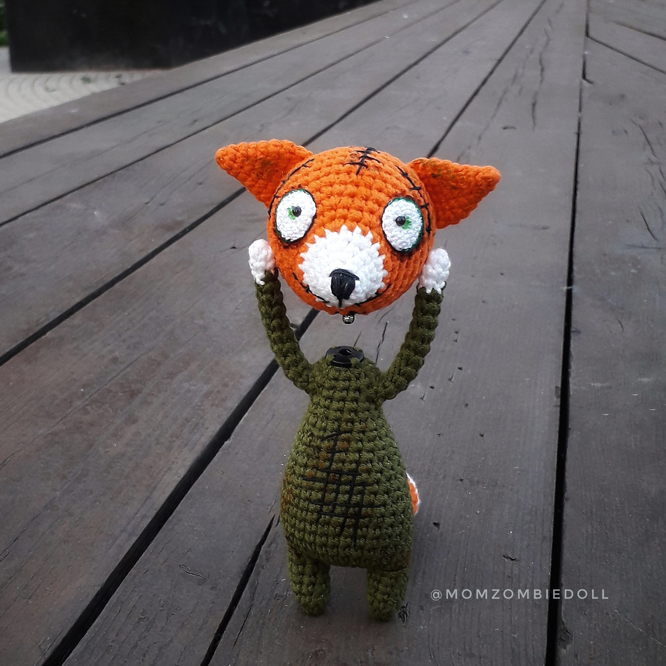 Zombie ANIMALS 2 Crochet pattern amigurumi toy momzombiedoll 6 zombie animals 2 crochet pattern