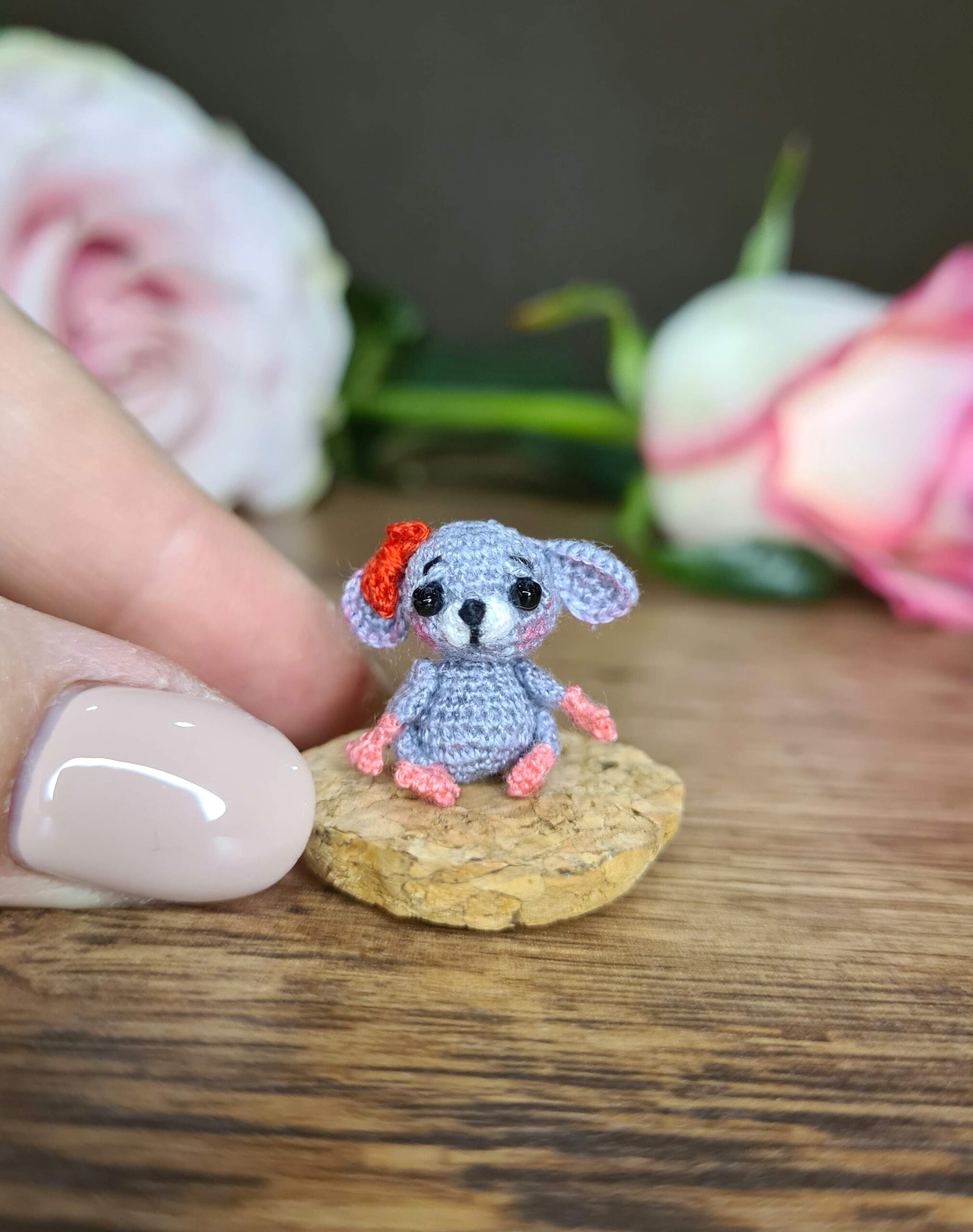 tiny stuffed mouse