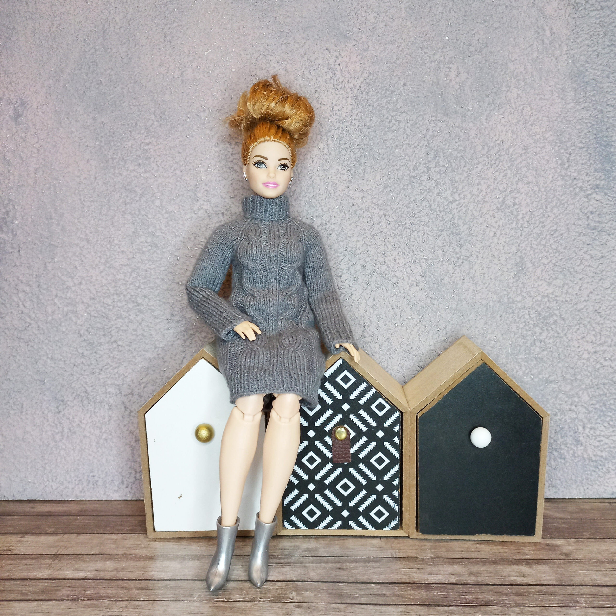Knitting pattern Sweater for Barbie curvy doll 7 Knitting pattern Sweater for Barbie curvy doll