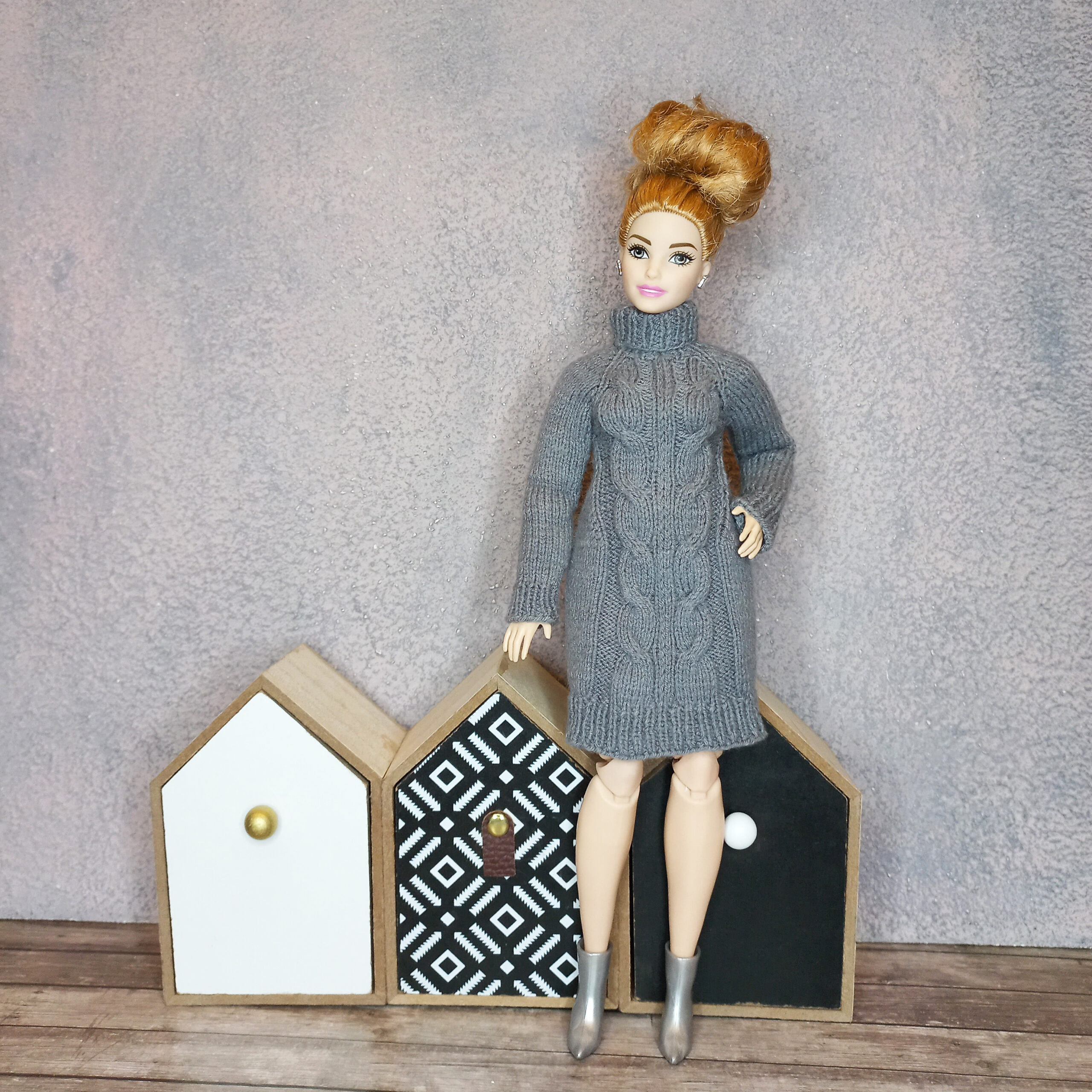 Knitting pattern Sweater for Barbie curvy doll 6 Knitting pattern Sweater for Barbie curvy doll