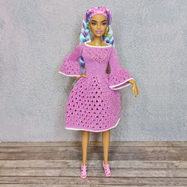 barbie knitting outfits in double knit