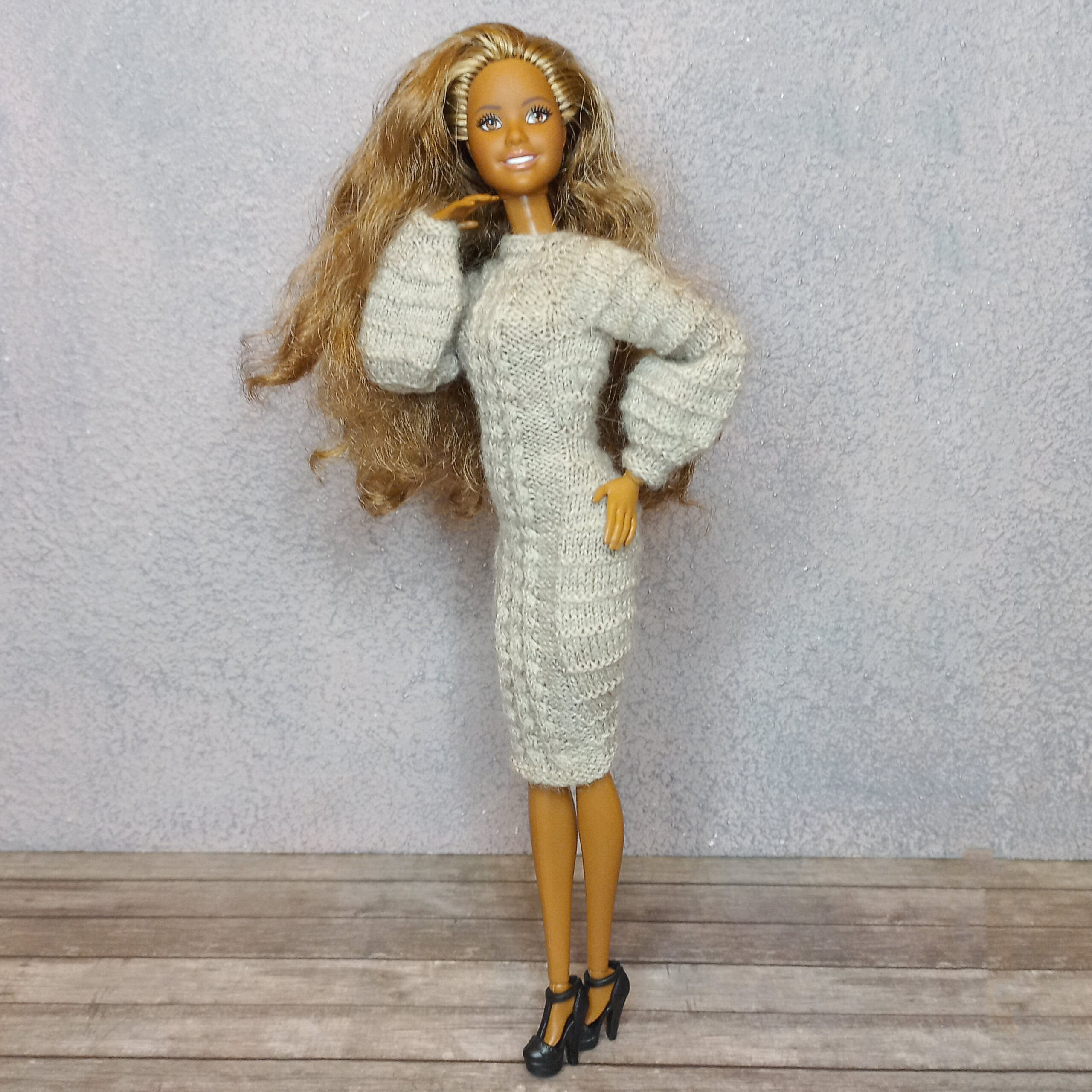 Knitting Pattern Dress for Barbie doll 6 Knitting Pattern Dress for Barbie doll