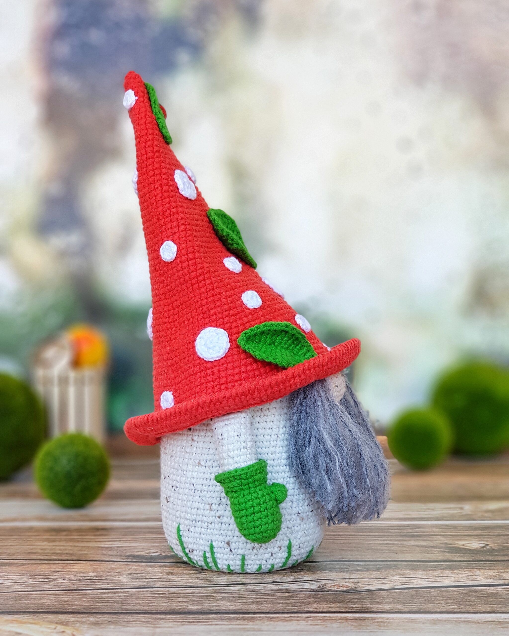 Scandinavian gnome mushroom, cute decorative soft toy 1 20220204 145836 01 scaled