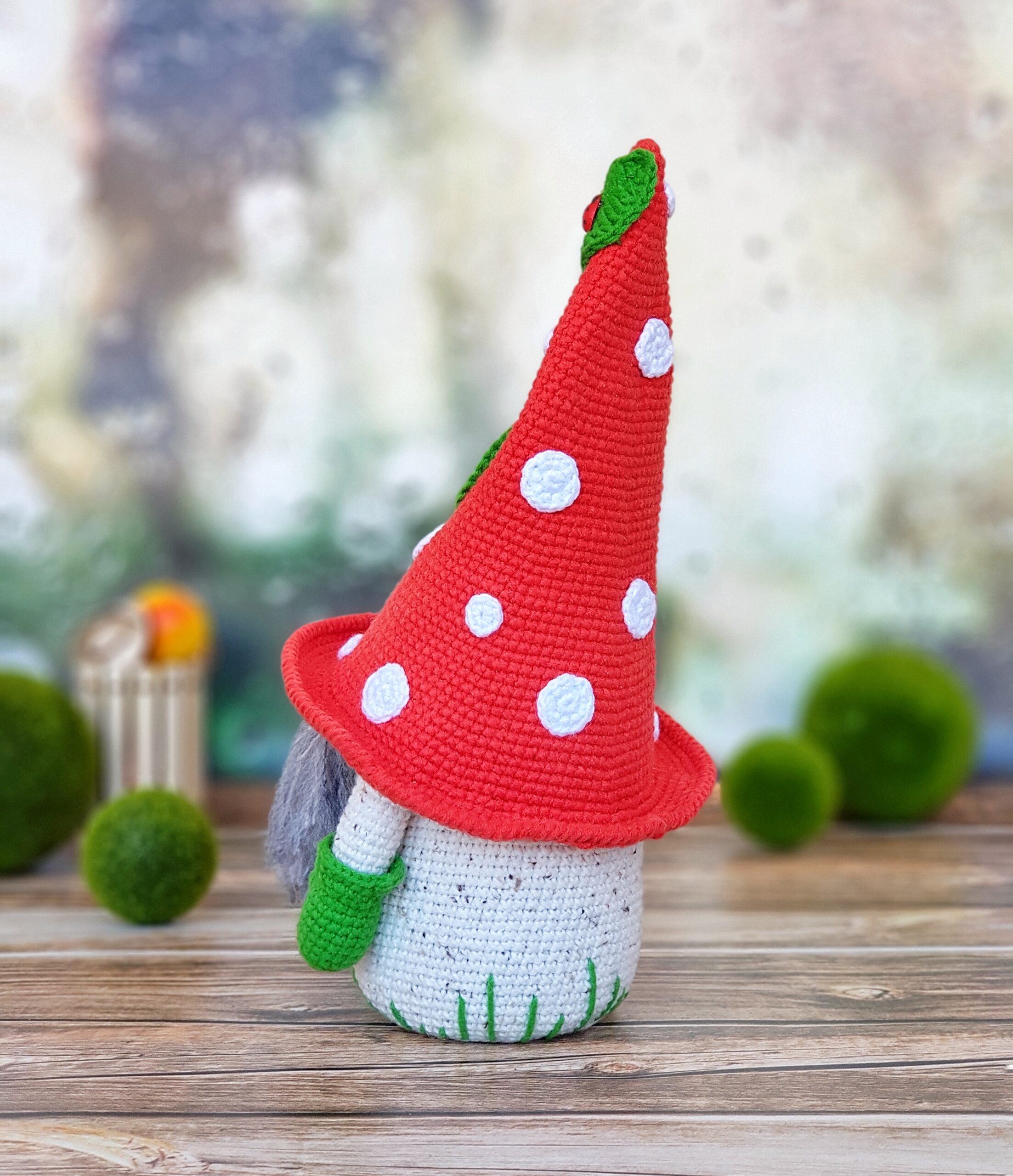 Scandinavian gnome mushroom, cute decorative soft toy 2 20220204 150018 01 scaled