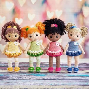 Lovely dolls, cute little waldorf doll, beautiful afrogirl