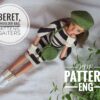 Crochet Barbie Clothes Pattern 12 inch Dolls Outfit Accessories Set Spring Autumn Fall Kit Beret Mittens Bag Gaiters Ornament