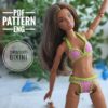 Crochet Barbie Clothes Pattern Swimsuit Bikini For 12 inch Barbie Type Dolls Pink Green Beach Accessories Set Summer Outfit