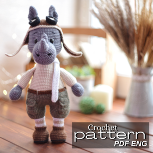 Crochet pattern rhino aviator verma toys patterns