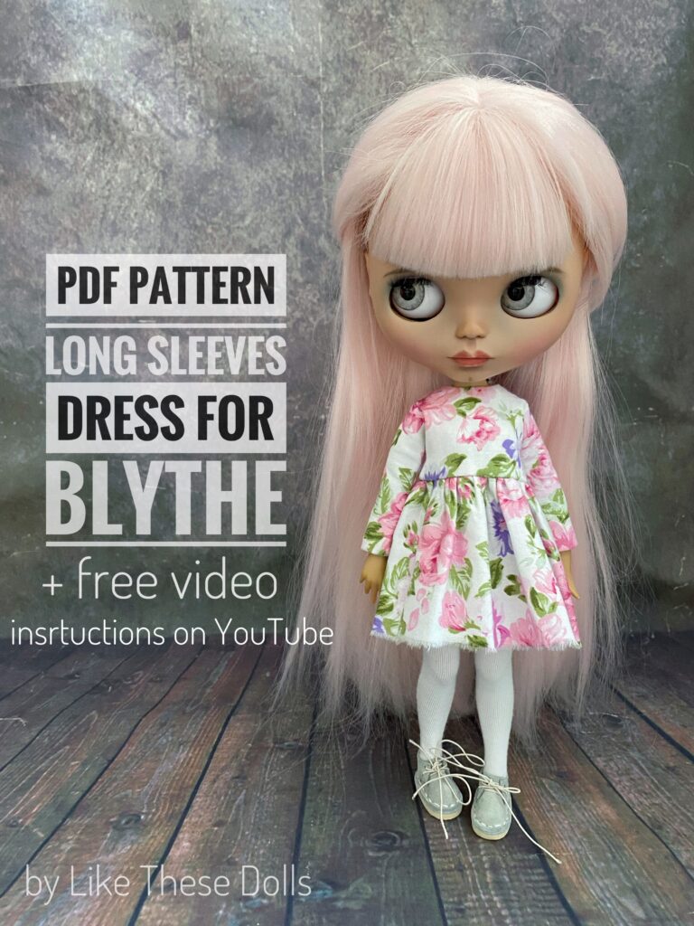 Blythe Moda, Tecidos e Costurices  Doll dress patterns, Sewing doll  clothes, Dolls clothes diy