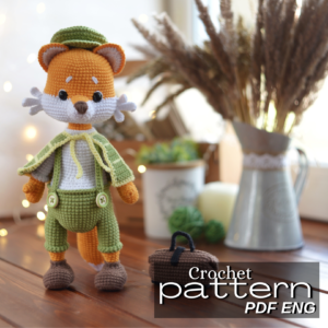 crochet pattern detective fox verma toys
