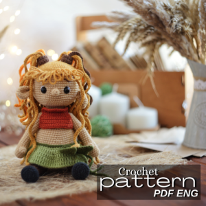 Crochet pattern amigurumi faun Clary verma toys patterns