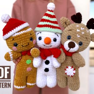 christmas bundle crochet pattern Fionadolls